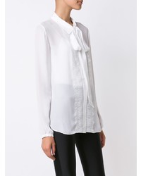 Белая блузка с длинным рукавом от Thomas Wylde