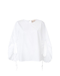 Белая блузка с длинным рукавом от Erika Cavallini