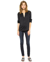 Белая блузка с длинным рукавом от Cooper & Ella