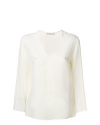 Белая блузка с длинным рукавом от Etro