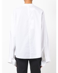 Белая блузка с длинным рукавом от MM6 MAISON MARGIELA