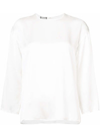 Белая блузка с длинным рукавом от Giambattista Valli