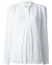 Белая блузка с длинным рукавом от Givenchy