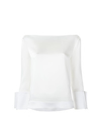 Белая блузка с длинным рукавом от Gloria Coelho