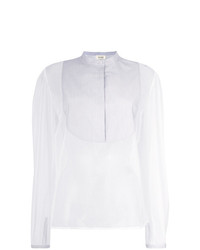 Белая блузка с длинным рукавом от Isa Arfen