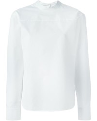 Белая блузка с длинным рукавом от Jil Sander