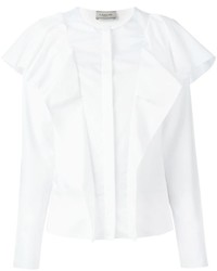 Белая блузка с длинным рукавом от Lanvin