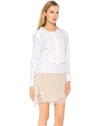Белая блузка с длинным рукавом от Nina Ricci
