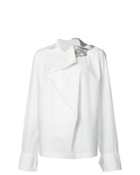 Белая блузка с длинным рукавом от Marni