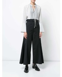 Белая блузка с длинным рукавом от Derek Lam