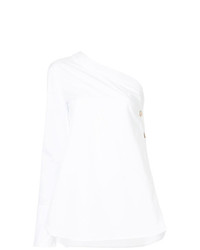 Белая блузка с длинным рукавом от Monographie