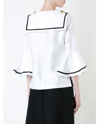 Белая блузка с длинным рукавом от Macgraw