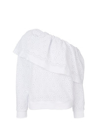 Белая блузка с длинным рукавом от MSGM