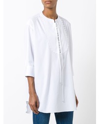 Белая блузка с длинным рукавом от Ermanno Scervino