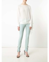 Белая блузка с длинным рукавом от Thomas Wylde