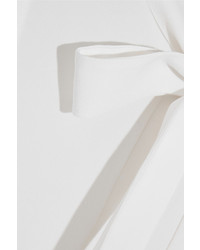 Белая блузка с длинным рукавом от Agnona