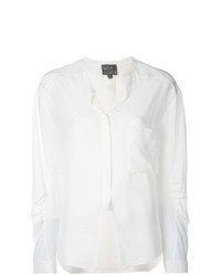 Белая блузка с длинным рукавом от Roberta Furlanetto