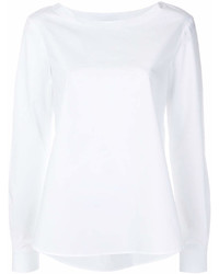 Белая блузка с длинным рукавом от Roberto Collina