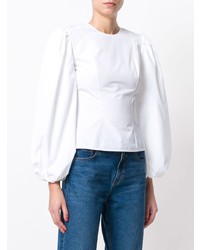 Белая блузка с длинным рукавом от Calvin Klein 205W39nyc