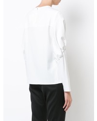 Белая блузка с длинным рукавом от Tibi