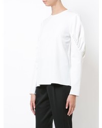 Белая блузка с длинным рукавом от Tibi