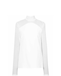 Белая блузка с длинным рукавом от Sally Lapointe