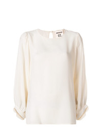 Белая блузка с длинным рукавом от Semicouture