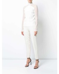 Белая блузка с длинным рукавом от Sally Lapointe