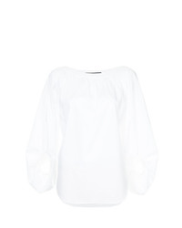 Белая блузка с длинным рукавом от Smythe
