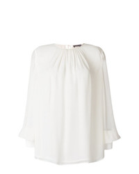 Белая блузка с длинным рукавом от Sportmax