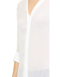 Белая блузка с длинным рукавом от Helmut Lang