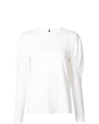 Белая блузка с длинным рукавом от Tibi