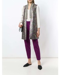 Белая блузка с длинным рукавом от Etro