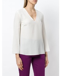 Белая блузка с длинным рукавом от Etro