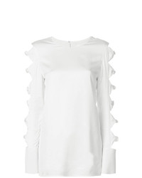 Белая блузка с длинным рукавом от Victoria Victoria Beckham