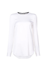 Белая блузка с длинным рукавом от Victoria Victoria Beckham