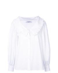 Белая блузка с длинным рукавом от Vivetta