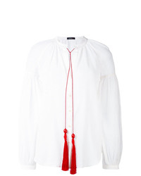 Белая блузка с длинным рукавом от Wandering