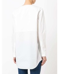 Белая блузка с длинным рукавом от Marni