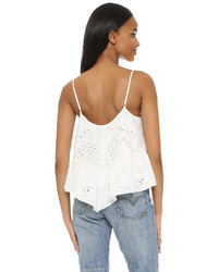 Белая блузка с люверсами от BCBGMAXAZRIA