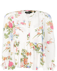 Белая блузка с принтом от Isabel Marant