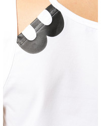 Белая блузка с принтом от Y-3