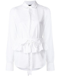Белая блузка с рюшами от Dsquared2