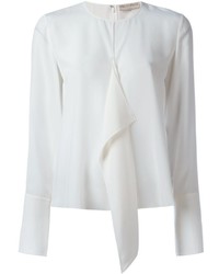 Белая блузка с рюшами от Emilio Pucci