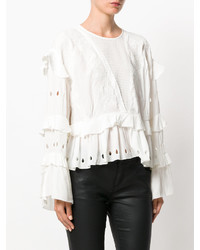 Белая блузка с рюшами от IRO