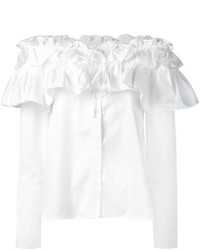 Белая блузка с рюшами от Opening Ceremony