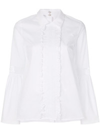 Белая блузка с рюшами от P.A.R.O.S.H.