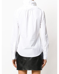 Белая блузка с рюшами от Dsquared2