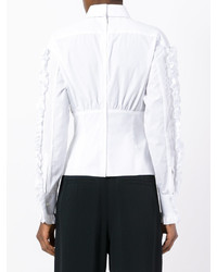 Белая блузка с рюшами от Dolce & Gabbana