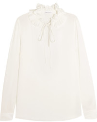 Белая блузка с рюшами от Sonia Rykiel